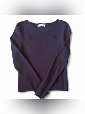 Mango Long Sleeve w/ Asymmetrical Neckline